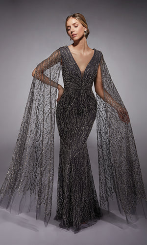 UNK-27725. Long, Plunging Neckline, Straight image 4