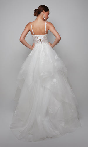 UNK-7080. Long, Plunging Neckline, Ball Gown image 1