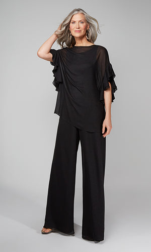 UNK-27633. Long, Scoop Neck, Jumpsuit, Closed Back image 0