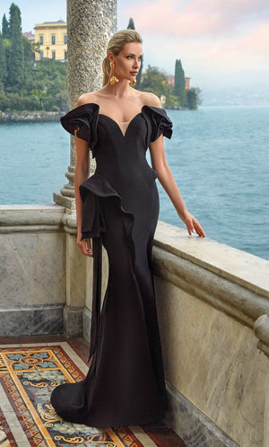 UNK-27643. Long, Off The Shoulder, Straight image 0