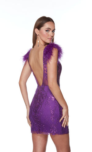 UNK-4501. Short, Plunging Neckline, Straight image 1