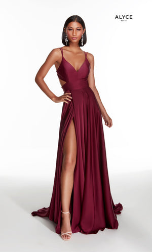 UNK-60453. Long, V-Neck, Flowy, Cutout Back image 5
