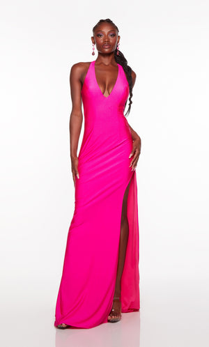 UNK-61446. Long, Plunging Neckline, Straight image 2