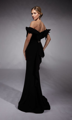 UNK-27713. Long, Off The Shoulder, Fit N Flare image 1