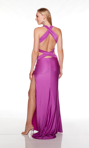 UNK-61446. Long, Plunging Neckline, Straight image 4