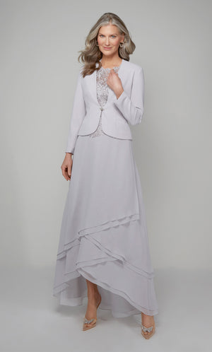 UNK-27608. Long, Illusion Neckline, A-line image 0