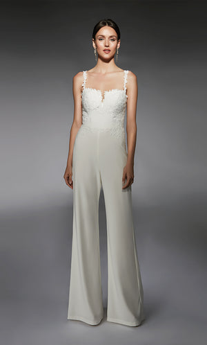 UNK-70073. Short, Plunging Neckline, Jumpsuit image 3