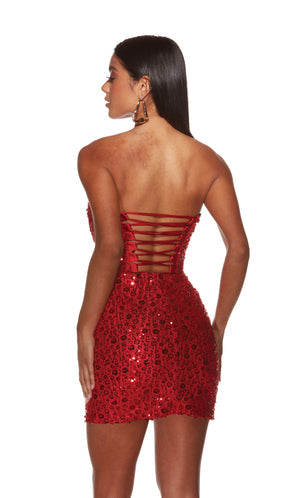 UNK-4825. Short, Sweetheart Neckline, Straight image 12