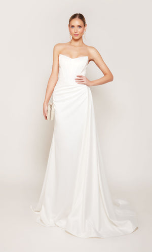 UNK-7093. Long, Strapless, Straight, Closed Back image 13
