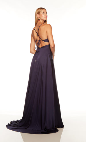UNK-61460. Long, V Neck, Flowy, Strappy Back image 6