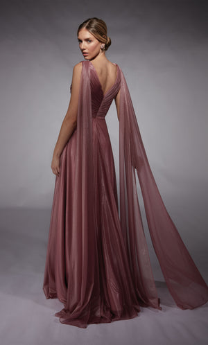 UNK-27720. Long, Plunging Neckline, A-line image 5