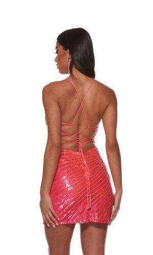 UNK-4661. Short, V-neck, Straight, Open Back image 2