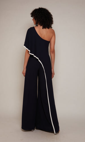 UNK-70049. Long, One Shoulder, Jumpsuit, Closed Back image 5