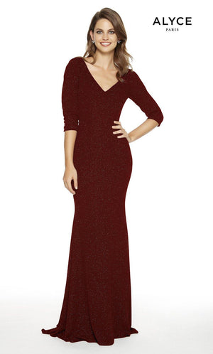 UNK-27377. Long, V-Neck, Straight, V Shaped Back image 3