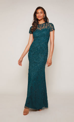 UNK-27607. Long, Illusion Neckline, Straight image 2