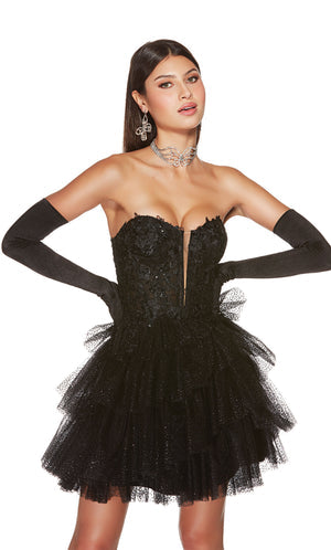 UNK-3766. Short, Sweetheart Neckline, A-line image 7