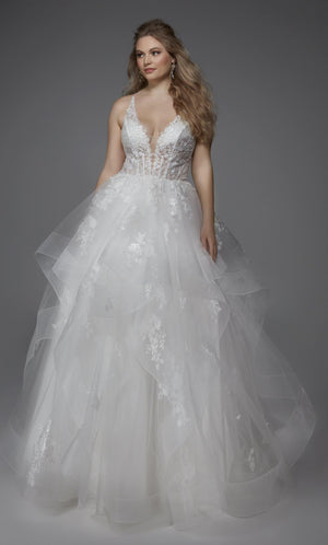 UNK-60903. Long, Plunging Neckline, Ballgown image 2