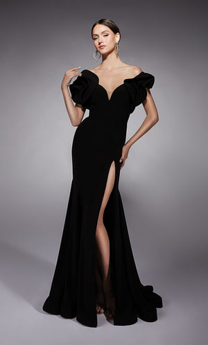 UNK-27714. Long, Off The Shoulder, Fit N Flare image 0