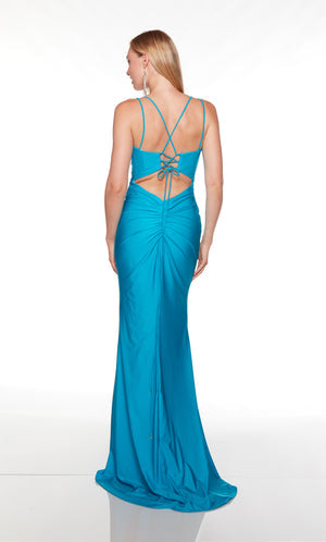 UNK-61451. Long, Plunging Neckline, Straight image 6