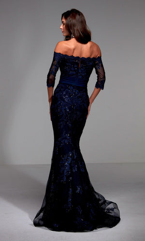 UNK-27495. Long Sexy Dress, Off The Shoulder, Mermaid image 1
