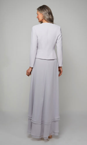 UNK-27608. Long, Illusion Neckline, A-line image 1