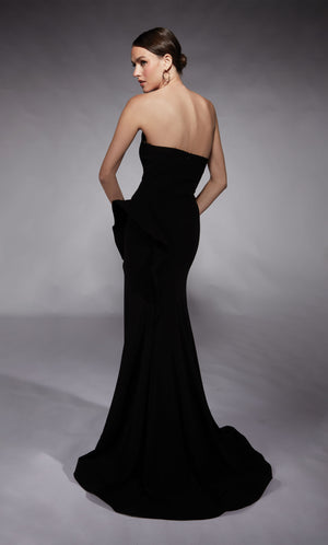 UNK-7113. Long, Strapless, Straight, Closed Back image 1