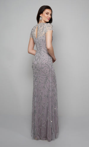 UNK-27607. Long, Illusion Neckline, Straight image 4