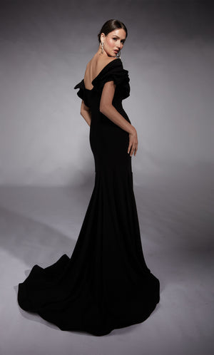 UNK-27714. Long, Off The Shoulder, Fit N Flare image 3