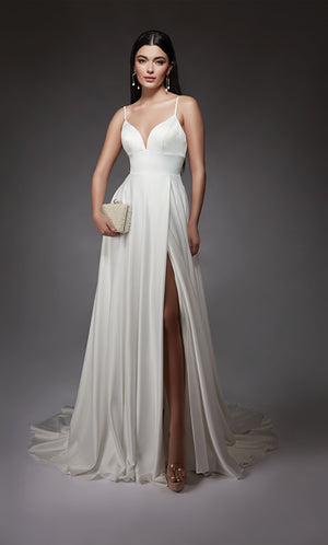 UNK-7095. Long, Sweetheart Neckline, A-line image 0