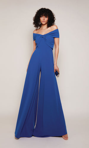 UNK-70013. Long, Off The Shoulder, Jumpsuit image 8