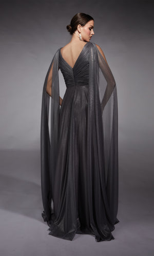 UNK-27720. Long, Plunging Neckline, A-line image 2