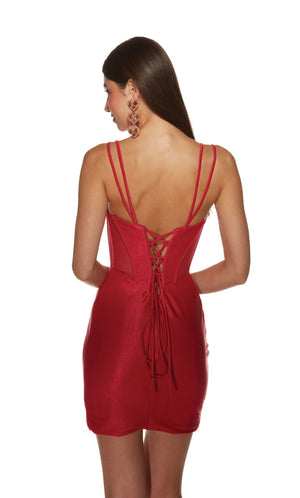 UNK-4917. Short, Sweetheart Neckline, Straight image 4