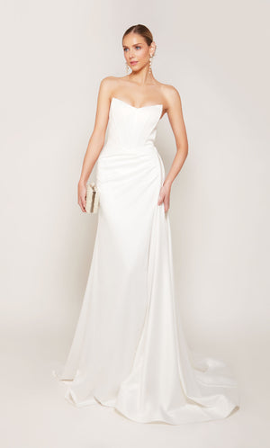 UNK-7093. Long, Strapless, Straight, Closed Back image 14