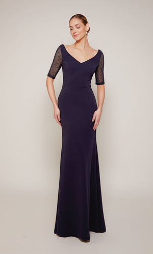 UNK-27677. Long, V-neck, Straight, V Shaped Back image 0