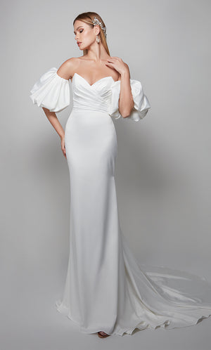 UNK-7056. Long, Strapless, Straight, Lace-up Back image 2