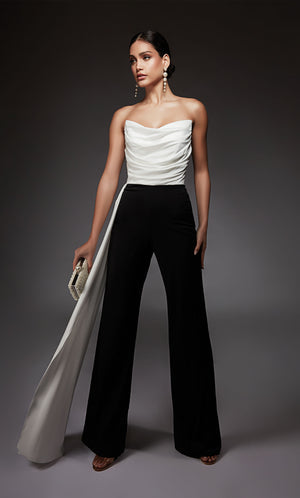 UNK-70050. Long, Strapless, Jumpsuit, Closed Back image 1
