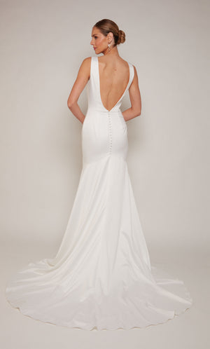 UNK-7091. Long, Plunging Neckline, Straight image 3