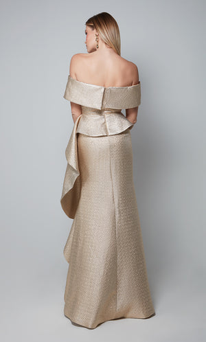 UNK-27612. Long, Off The Shoulder, Fit N Flare image 2