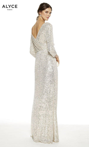 UNK-27358. Long, V-Neck, Straight, V Shaped Back image 1