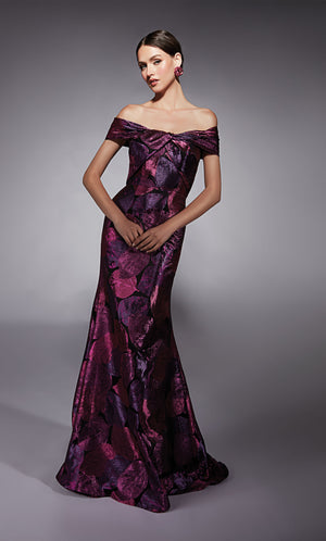 UNK-27702. Long, Off The Shoulder, Fit N Flare image 2