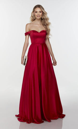 UNK-1718. Long Off The Shoulder Dresses, Off The Shoulder, A-line image 0