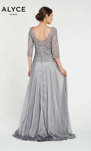 UNK-27251. Long, Bateau Neckline, Flowy image 1
