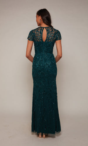 UNK-27607. Long, Illusion Neckline, Straight image 1