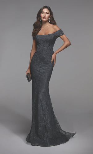 UNK-27484. Long Sexy Dress, Off The Shoulder, Fit N Flare image 0