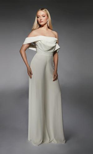 UNK-70068. Short, Off The Shoulder, Jumpsuit image 4