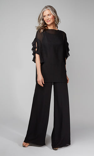 UNK-27633. Long, Scoop Neck, Jumpsuit, Closed Back image 4