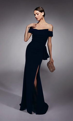 UNK-27744. Long, Off The Shoulder, Straight image 2
