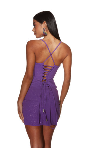 UNK-4823. Short, Scoop Neck, Straight, Strappy Back image 1