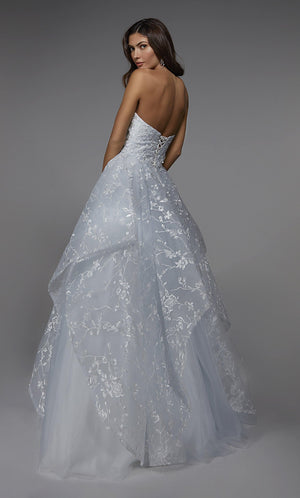 UNK-7041. Long Wedding Dress, Strapless, Ball Gown image 1