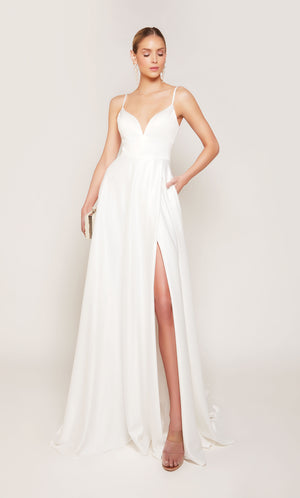 UNK-7095. Long, Sweetheart Neckline, A-line image 2